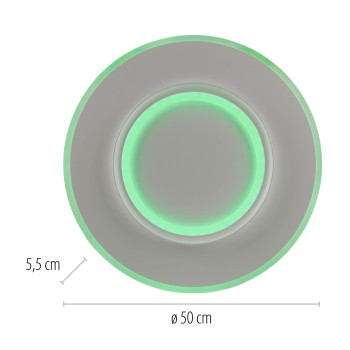 Plafoniera LED Q-KALINA alb Zuma Line 6503-16, D50 cm, 41W