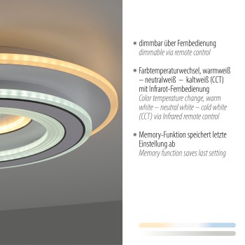 Plafoniera LED TOLAGO alb Zuma Line 14282-16, 7.5x40 cm, 40W