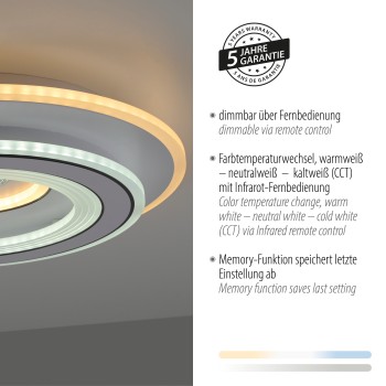 Plafoniera LED TOLAGO alb Zuma Line 14282-16, 7.5x40 cm, 40W