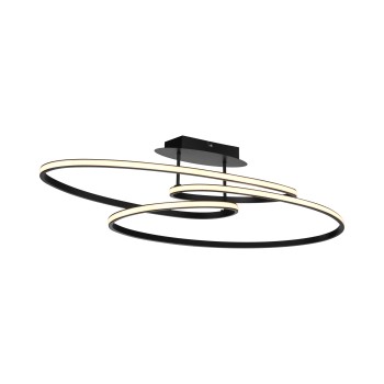 Plafoniera LED LUMACA negru Zuma Line 15321-18, 22.5x30.5 cm, 35W