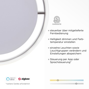 Plafoniera LED Q-VITO antracit Zuma Line 8414-13, D40 cm, 33W