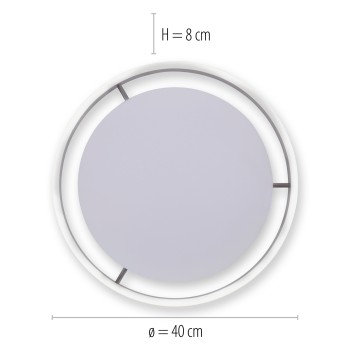 Plafoniera LED Q-VITO antracit Zuma Line 8414-13, D40 cm, 33W