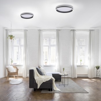 Plafoniera LED Q-VITO antracit Zuma Line 8414-13, D40 cm, 33W