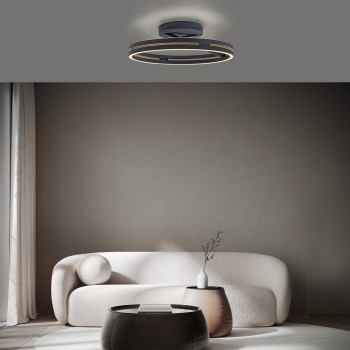 Plafoniera LED PURE LOOP negru Zuma Line 6552-18, D60 cm, 9W