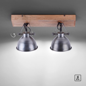 Plafoniera SAMIA otel Zuma Line 11982-77, 22x24 cm, 2xE14