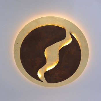 Plafoniera LED NEVIS ruginiu Zuma Line 6983-48, D50 cm, 47W