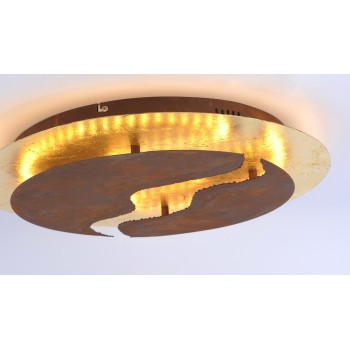 Plafoniera LED NEVIS ruginiu Zuma Line 6983-48, D50 cm, 47W
