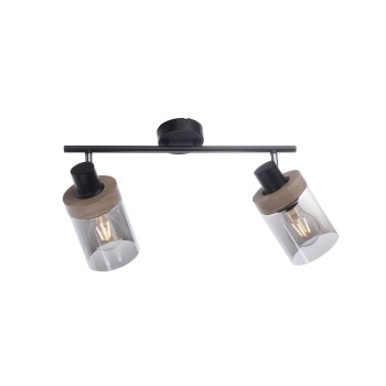 Plafoniera PASQUAL negru Zuma Line 11312-18, 24x30 cm, 2xE27