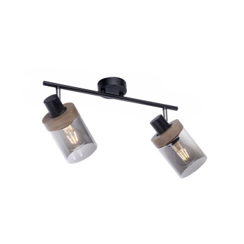 Plafoniera PASQUAL negru Zuma Line 11312-18, 24x30 cm, 2xE27