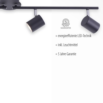 Plafoniera TARIK antracit Zuma Line 11944-13, 16x76.5 cm, 4xGU10