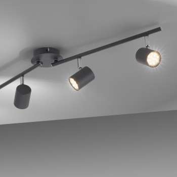 Plafoniera TARIK antracit Zuma Line 11944-13, 16x76.5 cm, 4xGU10
