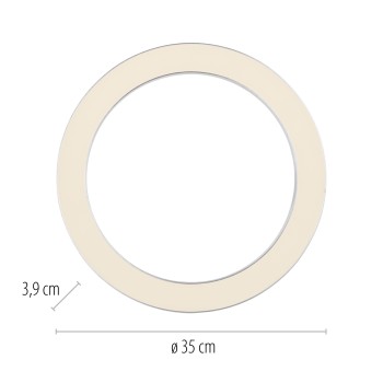 Plafoniera LED PURE LINES ROUND otel Zuma Line 6310-95, D35 cm, 21W
