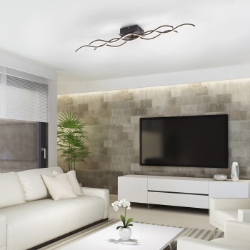 Plafoniera LED WAVE negru Zuma Line 15166-18, 8x16 cm, 32W