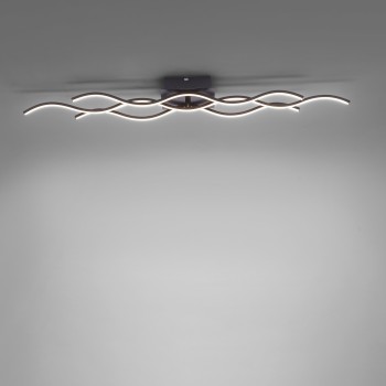 Plafoniera LED WAVE negru Zuma Line 15166-18, 8x16 cm, 32W