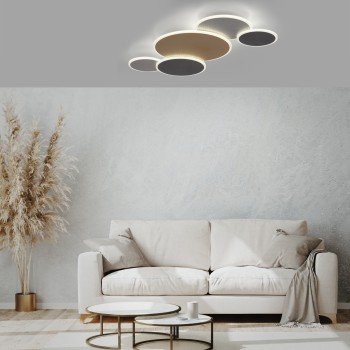 Plafoniera LED Q-PIATO multicolor Zuma Line 8008-70, 85x49.5 cm, 56W