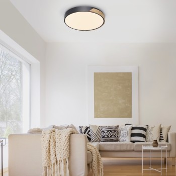 Plafoniera LED Q-BILA negru Zuma Line 6071-18, 51x52 cm, 40W