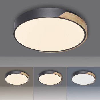 Plafoniera LED Q-BILA negru Zuma Line 6071-18, 51x52 cm, 40W