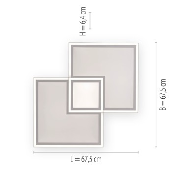 Plafoniera LED EDGING alb Zuma Line 14855-16, 5.8x67.7 cm, 59W