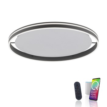 Plafoniera LED Q-VITO antracit Zuma Line 8418-13, D79.4 cm, 65W