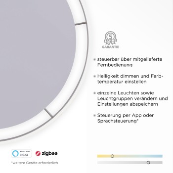 Plafoniera LED Q-VITO antracit Zuma Line 8418-13, D79.4 cm, 65W