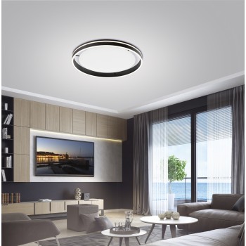 Plafoniera LED Q-VITO antracit Zuma Line 8418-13, D79.4 cm, 65W
