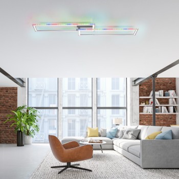 Plafoniera LED FELIX60 argintiu Zuma Line 14635-55, 6.4x72 cm, 45W