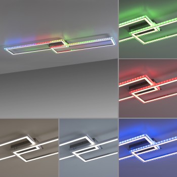 Plafoniera LED FELIX60 argintiu Zuma Line 14635-55, 6.4x72 cm, 45W