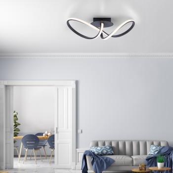 Plafoniera LED MARIA negru Zuma Line 15403-18, 61x24.5 cm, 18W