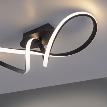 Plafoniera LED MARIA negru Zuma Line 15403-18, 61x24.5 cm, 18W