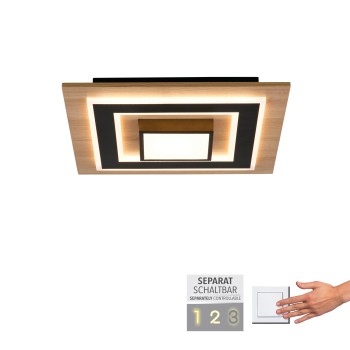 Plafoniera LED TOLA negru Zuma Line 14563-18, 7.2x40 cm, 30W