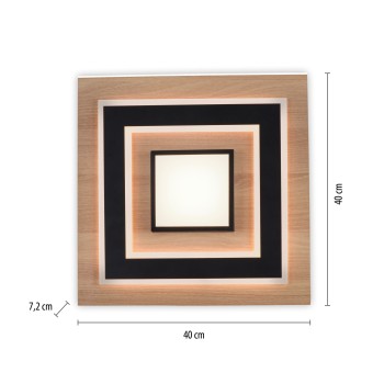 Plafoniera LED TOLA negru Zuma Line 14563-18, 7.2x40 cm, 30W