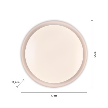 Plafoniera LED OSKO alb Zuma Line 14216-16, 12x57 cm, 40W