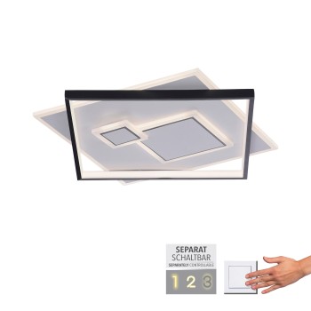 Plafoniera LED MAILAK negru Zuma Line 6390-16, D57 cm, 39W