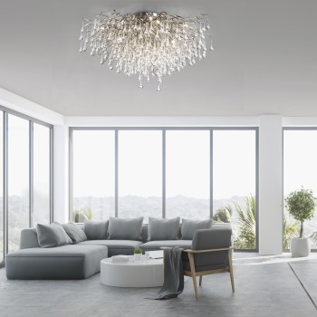 Plafoniera ICICLE otel Zuma Line 8092-55, D100 cm, 14xG9