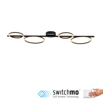 Plafoniera LED MINI RITUS negru Zuma Line 14211-18, 7x42 cm, 40W