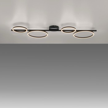 Plafoniera LED MINI RITUS negru Zuma Line 14211-18, 7x42 cm, 40W