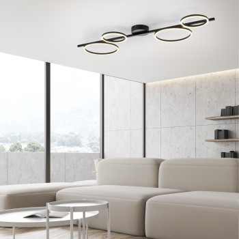 Plafoniera LED MINI RITUS negru Zuma Line 14211-18, 7x42 cm, 40W
