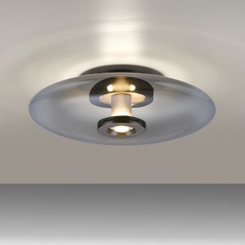 Plafoniera LED PURE VITRUM gri Zuma Line 6083-15, D45 cm, 17.5W