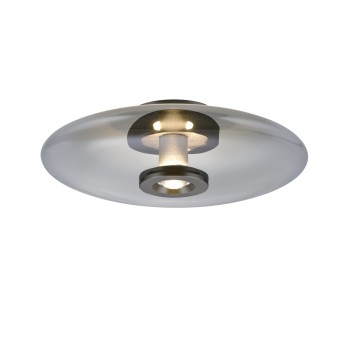 Plafoniera LED PURE VITRUM gri Zuma Line 6083-15, D45 cm, 17.5W