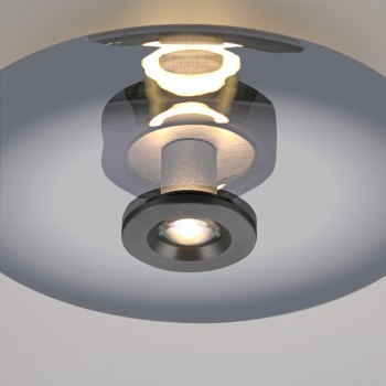 Plafoniera LED PURE VITRUM gri Zuma Line 6083-15, D45 cm, 17.5W