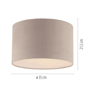 Plafoniera GREEN DURO bej Zuma Line 14891-39, 21.5x35 cm, 1xE27