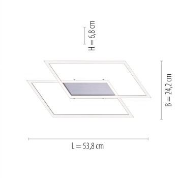 Plafoniera LED INIGO otel Zuma Line 8192-55, 53.8x24.2 cm, 27W