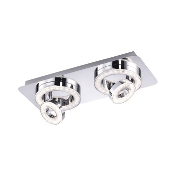 Plafoniera LED TIM crom Zuma Line 14521-17, 40x17 cm, 12W