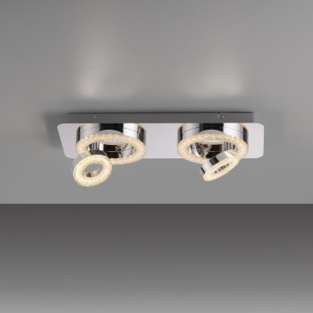 Plafoniera LED TIM crom Zuma Line 14521-17, 40x17 cm, 12W
