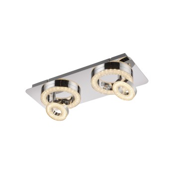 Plafoniera LED TIM crom Zuma Line 14521-17, 40x17 cm, 12W