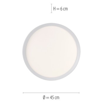 Plafoniera LED GALACTICA alb Zuma Line 15555-16, 6x45 cm, 32W