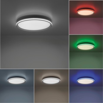 Plafoniera LED GALACTICA alb Zuma Line 15555-16, 6x45 cm, 32W