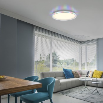 Plafoniera LED GALACTICA alb Zuma Line 15555-16, 6x45 cm, 32W