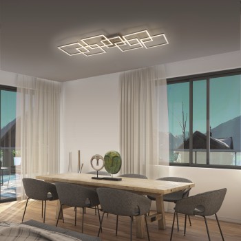 Plafoniera LED Q-INIGO otel Zuma Line 6014-55, 107.5x48.8 cm, 60W