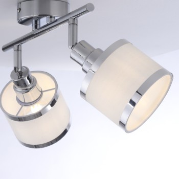 Plafoniera ACCOR crom Zuma Line 15372-17, 22x29 cm, 2xE14